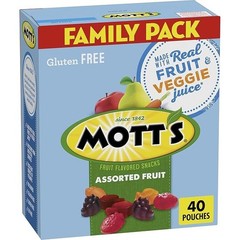 Mott’s Gluten Free Fruit Gummies – 40 Ct Family Pack (32 oz), Gelatin Free, with