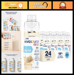 Nutritionally Complete Renal Formula Vanilla 8 oz Carton – 24 Pack, Ideal for Ki