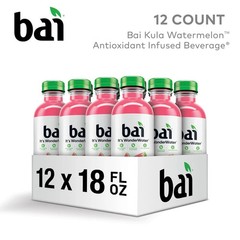 Bai Antioxidant Infused Water Beverage, Kula Watermelon, with Vitamin 12 Pack
