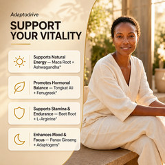 Clean Nutra AdaptoDrive Drops – Maca & Ashwagandha for Energy & Hormone Support