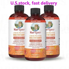 Mary Ruth’s Multivitamin + Hair Growth | 3 Pack | Peach Mango 15.22 oz brand…
