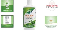 Aloe Vera Leaf Juice Liquid 33.8 Fl Oz Certified Aloe Polymax+ Wellness