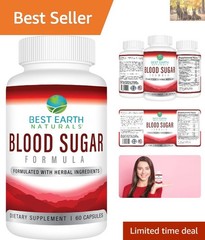 Keto-Friendly Blood Sugar Supplement with Gymnema, Guggul & Vitamins – 60 Count