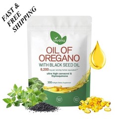 Oil of Oregano with Black Seed Oil | Natural Antioxidants | Nutritional Support