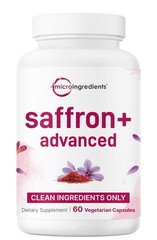 Saffron+ Advanced Supplements, 60 Veggie Capsules – 10-in-1 with Saffron Extr…