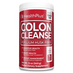 Health Plus Colon Cleanse – Natural Daily Fiber 12 Ounce (Pack of 1), White