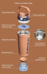 STANLEY Vitalize Shaker Bottle 20 oz | Leakproof Insulated Stainless Steel