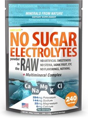 No Sugar Electrolytes Powder in The Raw | Mix in Coffee, Soup, Juice, Water, …