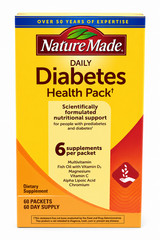 Nature Made Daily Diabetic Health Pack – 60 Packets – 60 Day Supply, discounted