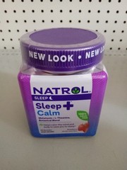 Natrol® Sleep+ Calm Melatonin Gummies for Adults, Strawberry Flavor, 60 Count