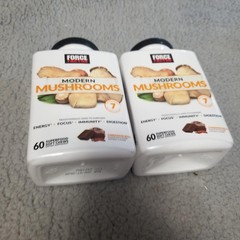 2pk Force Factor Modern Mushrooms 60 Soft Chews Cinnamon Roll Exp 08/2026 New