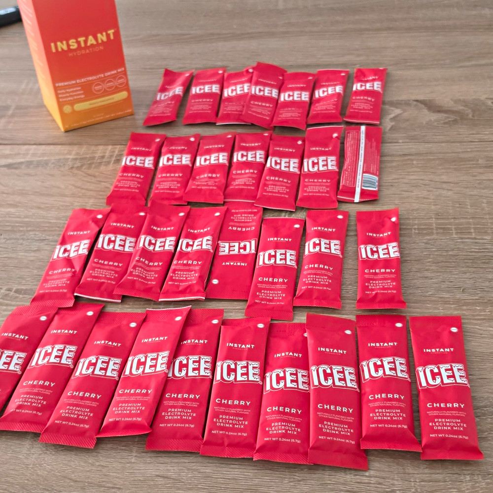 ICEE Electrolyte Hydration Drink Mix Powder Cherry Stick Packets