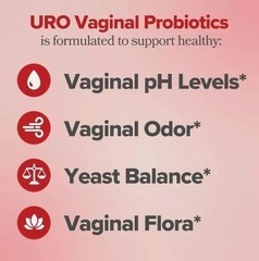 1-3PACK URO O Positiv Vaginal Probiotics for Women pH Balance w/ Prebiotic 60pcs