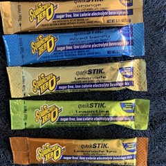 Sqwincher ZERO qwikSTIK Sugar Free Low Calorie Electrolyte Powder Sticks 60 pack
