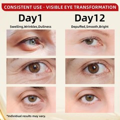 Redcool Caffeine Eye Serum for Dark Circles 0.7 Fl Oz (Pack of 1), Bright Red
