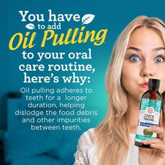 GuruNanda CocoMint Oil Pulling Mouthwash for Complete 8 Fl Oz (Pack of 3)