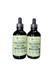 2X 360 Nutrition Liquid Chlorophyll -Matcha Green Tea Vegan Supplement 4 fl oz.