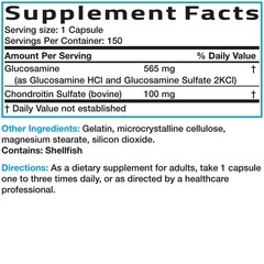 Bronson Glucosamine and Chondroitin Joint Support, 150 Capsules