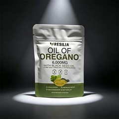 3X Resilia Oil of Oregano 6000mg with Black Seed Oil Softgels – 60 Capsules