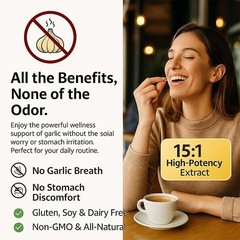 Elare Aged Garlic Extract, 300 Softgels, 7500mg Odorless | Heart & Immune Pack 1