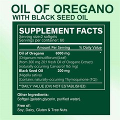 Oil of Oregano120pcs – Antioxidant, Intestinal Health, Strengthen Digestion