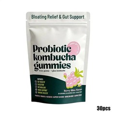 3X Probiotic Kombucha Gummy – Prebiotics,Probiotics,Postbiotics,Fiber Supplement