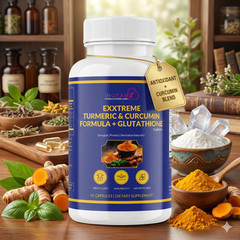 EXXTREME Turmeric Curcumin Formula, 60 caps, 2000mg (Turmeric+Curcumin)