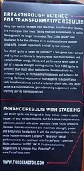 3 FORCE FACTOR TEST X180 IGNITE TOTAL TEST BURN FAT SUPPLEMENT 60 X3 180 CAPSULE