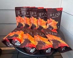 10 Pack RYZE SUPERFOODS Mushroom Medium Roast Coffee Organic – 30 Servings Each