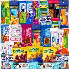 Healthy Snack Variety Box for Adults – Deluxe Assortment with Granola Bars, N…