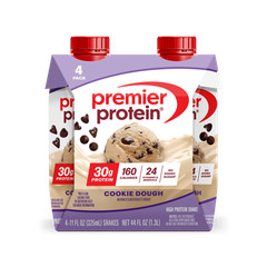 Premier Protein Shake, Cookie Dough, 30g Protein, 11 fl oz, 4 Ct Free Shipping