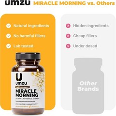 Miracle Morning Natural Energy Focus & Mood Boost | 150mg Caffeine 30 Caps