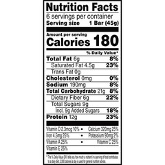 Protein Meal Bars, Meal Replacement, Chocolatey Chip Cookie Dough (3 Boxes, 18 C