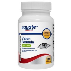 Equate Vision Formula with Lutein, Eye health and vision support Tablets 120 Ct