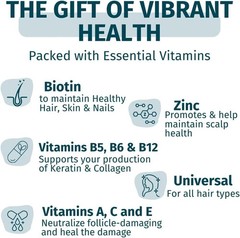 WEEM Hair Skin and Nails Gummies Supports Healthy Hair Vegan biotin Vitamins
