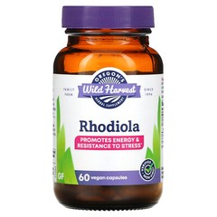 Oregon s Wild Harvest Rhodiola 60 Vegetarian Capsules Dairy-Free, Gluten-Free,