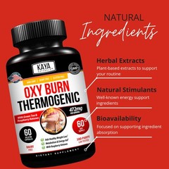 Kaya Naturals Supreme Fat Burner – Weight Loss Pills 60 Count (Pack of 1)