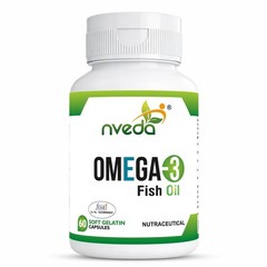 Nveda Omega 3 Fish Oil 1000mg | 60 Capsules Free Shipping