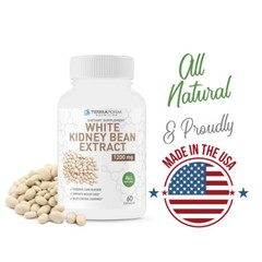 100% Pure White Kidney Bean Extract – All-Nat Carb Blocker 1200mg – Weight Loss