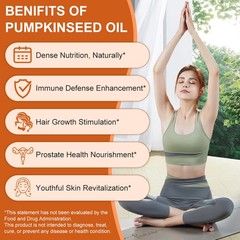3000mg Pumpkin Seed Oil Saw Palmetto 120 Softgels Bladder Health, Immune Support