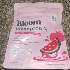 Bloom Clear Protein Powder Zero Sugar 20g 2-Pack 10 Servings 2 Flavors