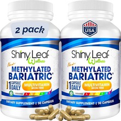 Bariatric Multivitamin Iron-Free (Once-a-day Vegetarian Capsule) Shiny Leaf