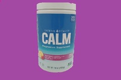 CALM Magnesium Powder 16 oz. Raspberry Lemon Flavor Natural Vitality EXP 1/27
