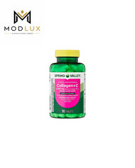 **Spring Valley Collagen + Vitamin C 2500mg Hair Skin Nails Tablets 90 Count**