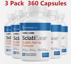 SciatiEase Pack Labs Sciati Formula Sciatic Nerve Ease 120 Cap NEW !