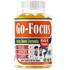 Brightkids Brain Supplements For Memory And Focus Omega 3 Dha Focus Gummies For