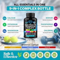 Electrolytes – Electrolyte Tablets with Magnesium, Sodium, Potassium, Chloride,