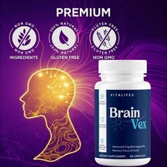 (3 Pack) BrainVex Nootropic All Natural Brain Supplement Brain Vex 60 Capsules