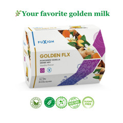 Fuxion Golden FLX Golden Milk With Turmeric, Ginger & Spices -Vanilla 28 Sticks