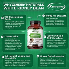 White Kidney Bean Extract – Carb Blocker Weight Loss Fat Burner Appetite Control